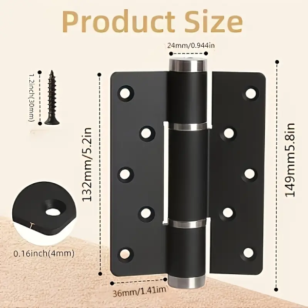 2 Hydraulic Hinges for Invisible Doors