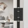 2pcs Heavy-Duty Aluminum Door Closer Hinges with Hydraulic Buffer