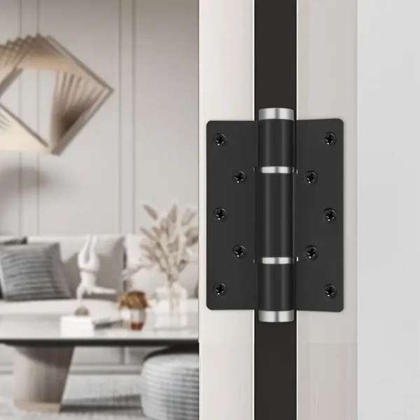 2pcs Heavy-Duty Aluminum Door Closer Hinges with Hydraulic Buffer