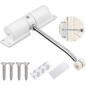 1pc Polished Metal Automatic Door Closer