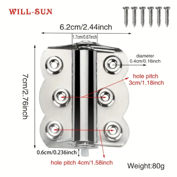 2 Sets of Butterfly Spring Hinges