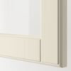 Glass door, off-white, 30x80 cm