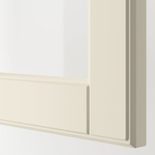 Glass door, off-white, 30x80 cm