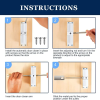 1pc Polished Metal Automatic Door Closer