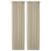 Curtains, 1 pair, linen/with heading tape, 145x250 cm