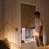 Block-out roller blind, beige, 140x155 cm