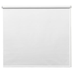 Block-out roller blind, white, 140x195 cm