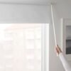 Block-out roller blind, white, 140x195 cm