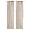 Sheer curtains, 1 pair, light beige/with heading tape, 145x250 cm
