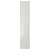 Glass door, white, 40x192 cm
