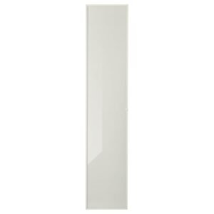Glass door, white, 40x192 cm