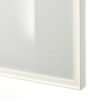 Glass door, white, 40x192 cm