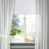Curtains with tie-backs, 1 pair, dotted/white, 120x250 cm