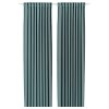 majgull-room-darkening-curtains-1-pair-dark-grey-turquoise-with-heading-tape__1279753_pe931522_s5.jpg Room darkening curtains, 1 pair, dark grey-turquoise/with heading tape, 145x250