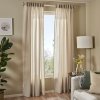 Sheer curtains, 1 pair, beige/with heading tape, 145x250 cm