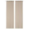Sheer curtains, 1 pair, beige/with heading tape, 145x250 cm
