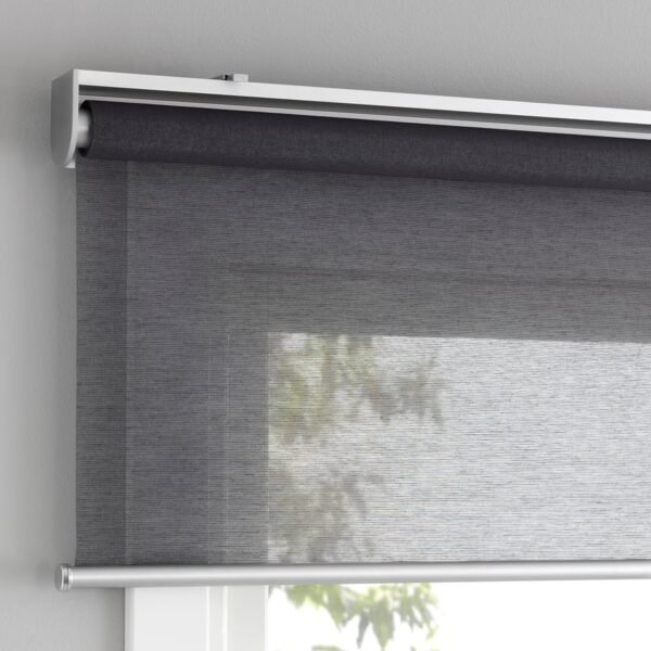 Roller blind, grey, 80x195 cm