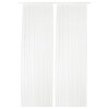Sheer curtains, 1 pair, white/with rod pocket, 145x250 cm