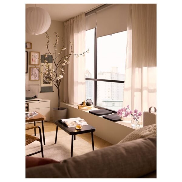 Block-out roller blind, white, 100x195 cm