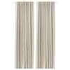 Room darkening curtains, 1 pair, beige/with heading tape, 145x250 cm