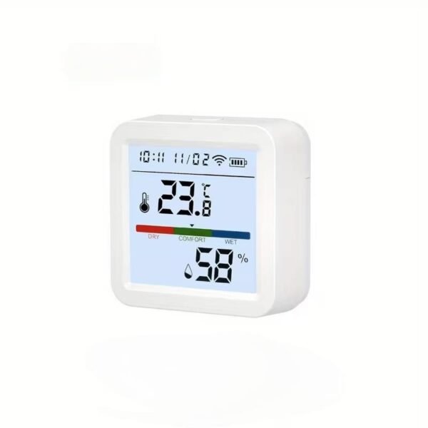 Tuya WiFi Temperature & Humidity Sensor Smart Life Backlight Display Alexa Google Home Compatible